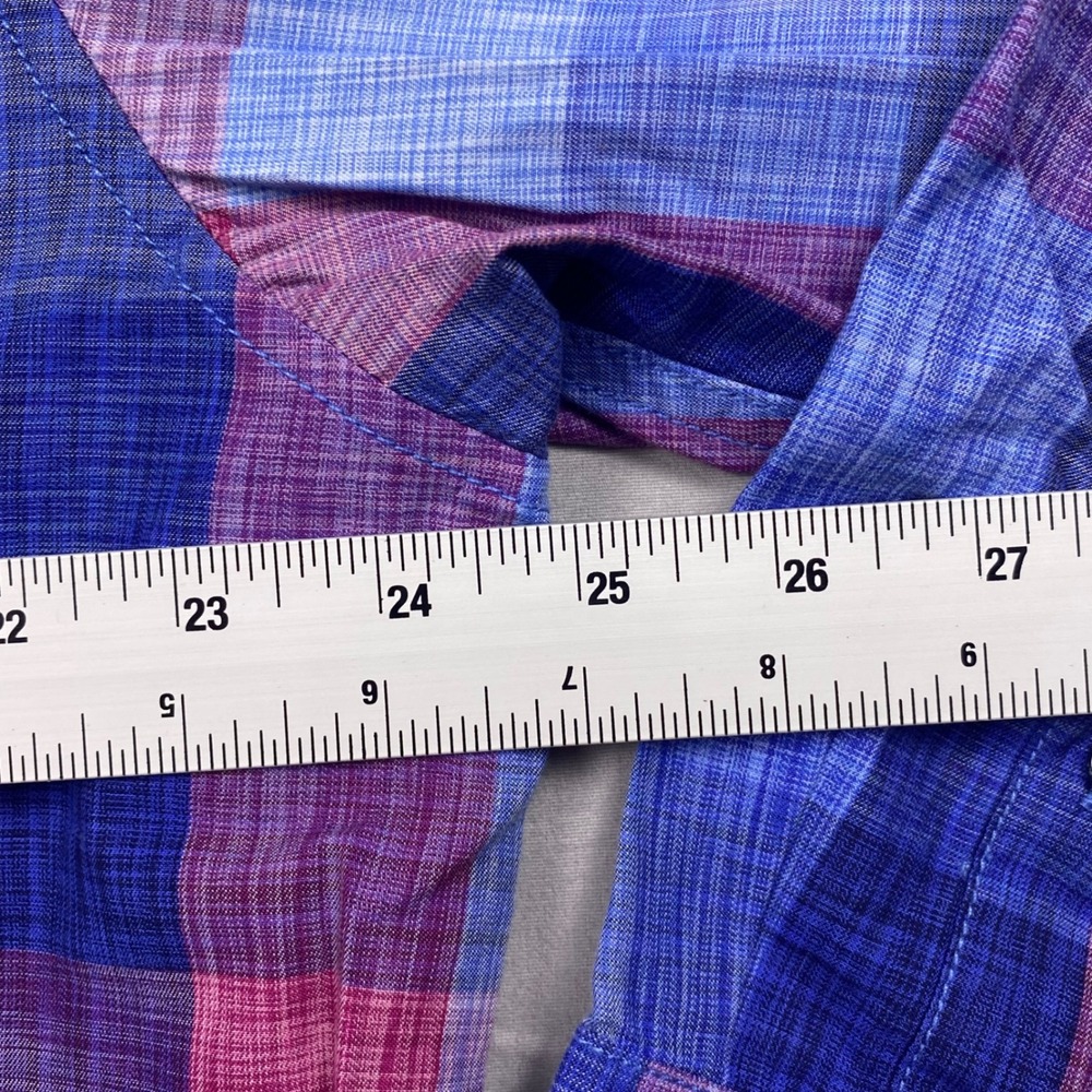 Tommy Bahama Tortola Shirt Mens XL Blue Pink Plaid Cotton Tencel Long Sleeve - Picture 9 of 11